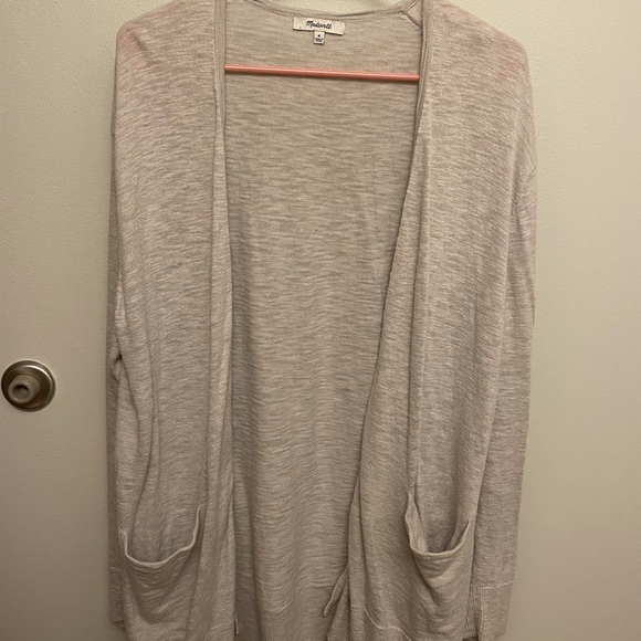 Madewell Woman’s Light Gray Colored Baggy Cardigan - Picture 1 of 3